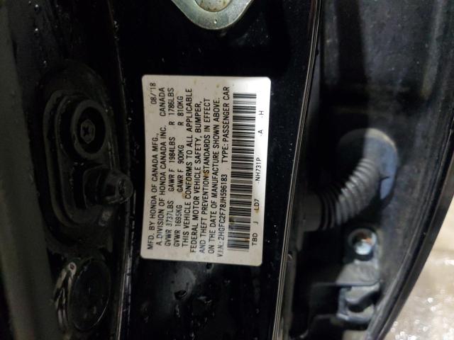 Photo 12 VIN: 2HGFC2F78JH596183 - HONDA CIVIC EX 