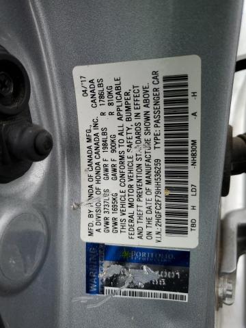 Photo 11 VIN: 2HGFC2F79HH536259 - HONDA CIVIC EX 