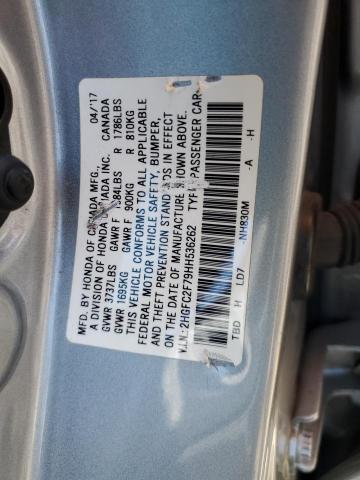 Photo 11 VIN: 2HGFC2F79HH536262 - HONDA CIVIC EX 