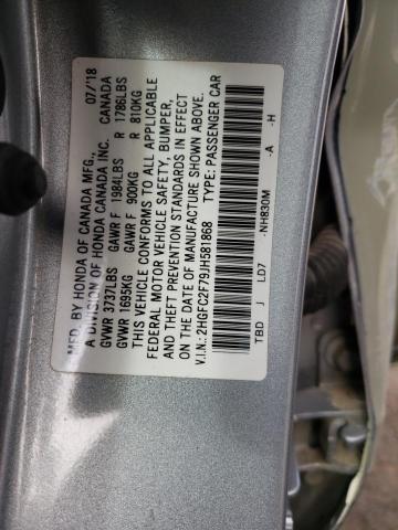 Photo 9 VIN: 2HGFC2F79JH581868 - HONDA CIVIC EX 