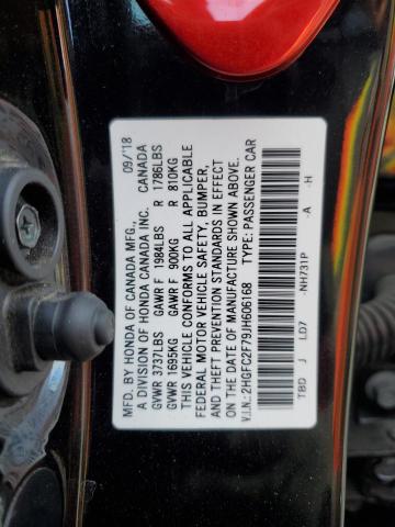 Photo 12 VIN: 2HGFC2F79JH606168 - HONDA CIVIC 