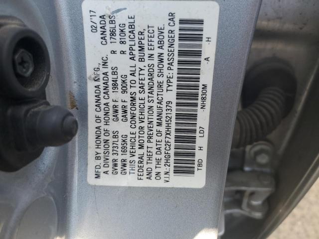 Photo 11 VIN: 2HGFC2F7XHH521379 - HONDA CIVIC 