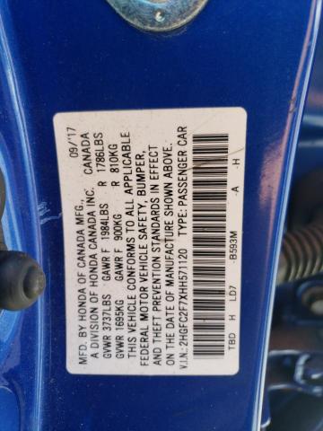 Photo 11 VIN: 2HGFC2F7XHH571120 - HONDA CIVIC 