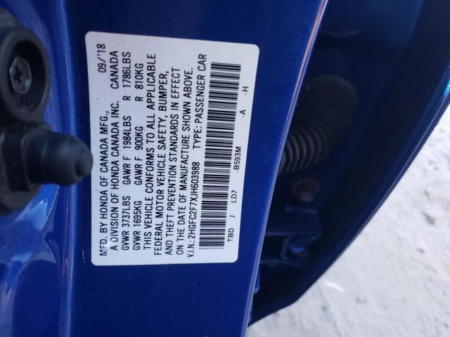 Photo 9 VIN: 2HGFC2F7XJH603988 - HONDA CIVIC EX 