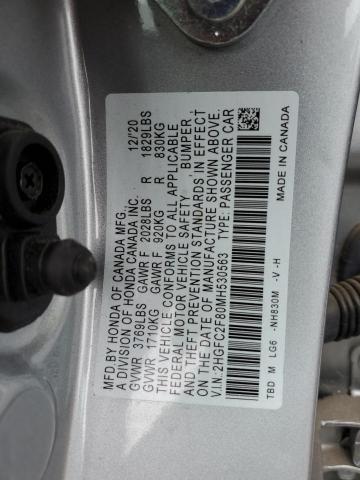 Photo 12 VIN: 2HGFC2F80MH530563 - HONDA CIVIC SPOR 