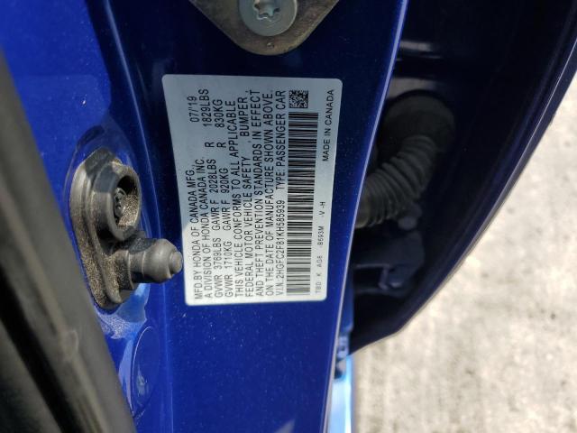 Photo 11 VIN: 2HGFC2F81KH585939 - HONDA CIVIC SPOR 