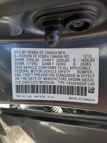 Photo 11 VIN: 2HGFC2F81MH526344 - HONDA CIVIC 