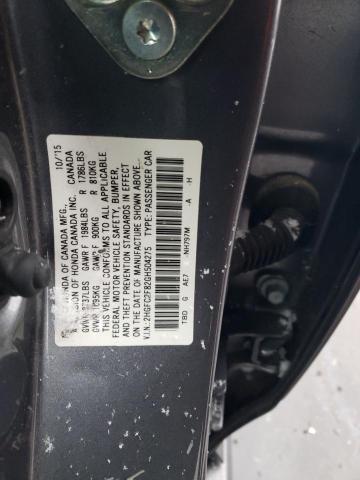 Photo 11 VIN: 2HGFC2F82GH504275 - HONDA CIVIC 