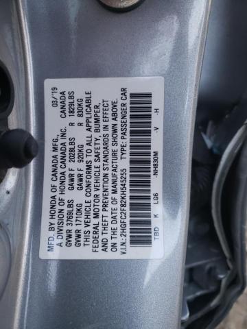 Photo 11 VIN: 2HGFC2F82KH545255 - HONDA CIVIC SPOR 