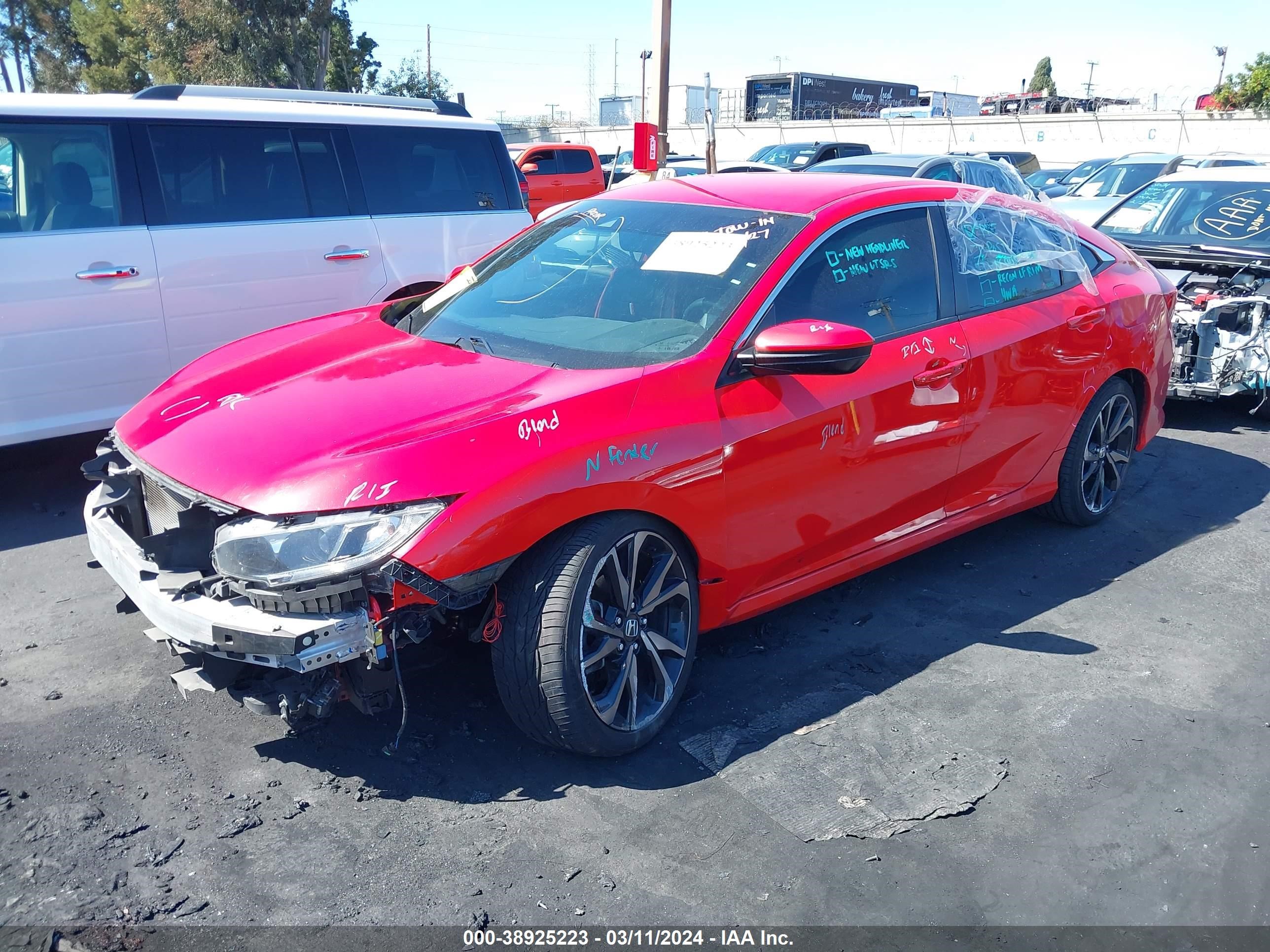 Photo 1 VIN: 2HGFC2F82MH525719 - HONDA CIVIC 