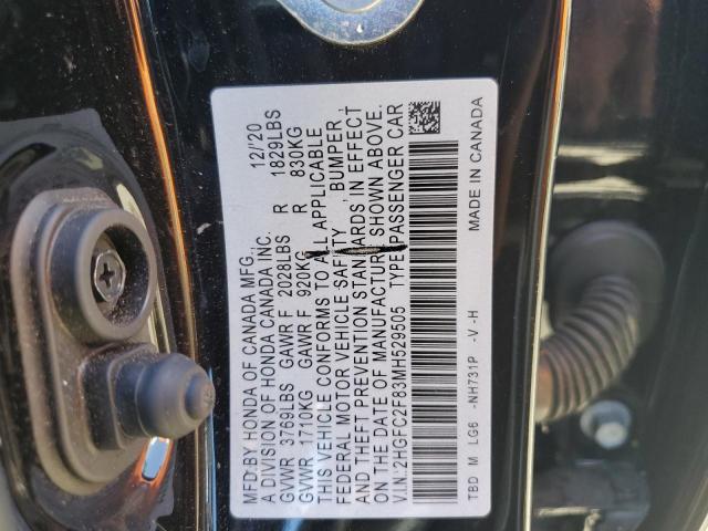 Photo 11 VIN: 2HGFC2F83MH529505 - HONDA CIVIC 