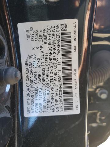 Photo 11 VIN: 2HGFC2F84LH503901 - HONDA CIVIC 