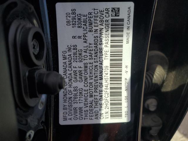 Photo 11 VIN: 2HGFC2F84LH574709 - HONDA CIVIC SPOR 