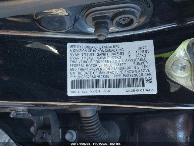 Photo 8 VIN: 2HGFC2F84LH602363 - HONDA CIVIC 