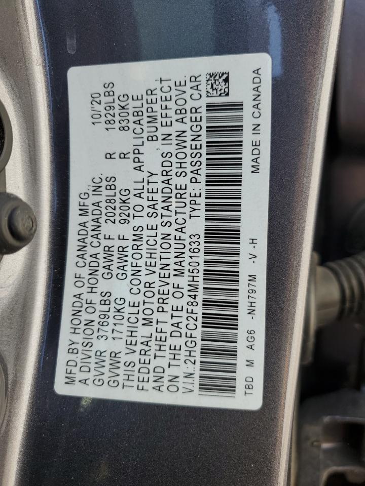 Photo 11 VIN: 2HGFC2F84MH501633 - HONDA CIVIC 