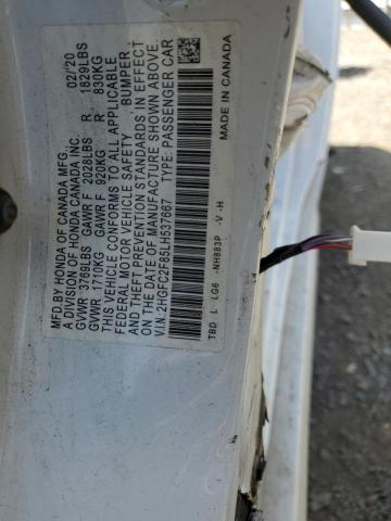 Photo 11 VIN: 2HGFC2F85LH537667 - HONDA CIVIC 