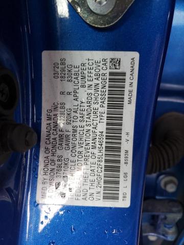 Photo 11 VIN: 2HGFC2F85LH546594 - HONDA CIVIC 