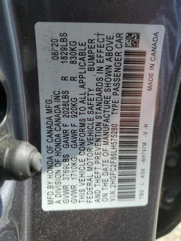 Photo 11 VIN: 2HGFC2F86LH575280 - HONDA CIVIC 