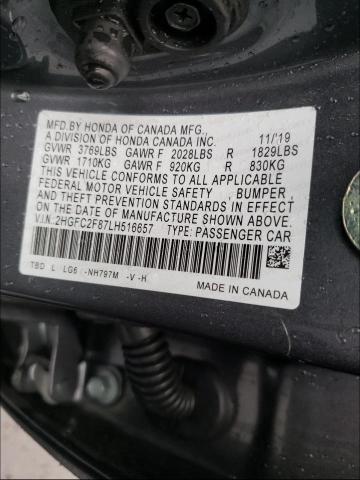 Photo 9 VIN: 2HGFC2F87LH516657 - HONDA CIVIC 