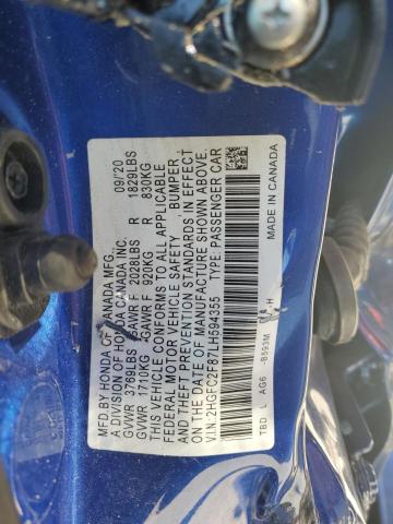 Photo 11 VIN: 2HGFC2F87LH594355 - HONDA CIVIC SPOR 