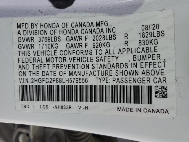 Photo 12 VIN: 2HGFC2F88LH579556 - HONDA CIVIC 