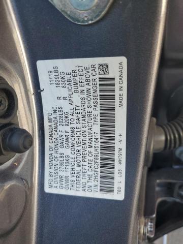 Photo 11 VIN: 2HGFC2F89LH516417 - HONDA CIVIC SPOR 