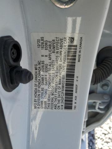 Photo 11 VIN: 2HGFC2F8XMH531851 - HONDA CIVIC 