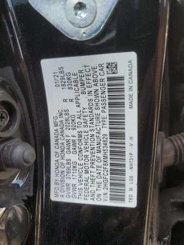 Photo 11 VIN: 2HGFC2F8XMH534829 - HONDA CIVIC SPOR 