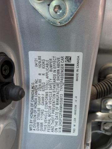 Photo 11 VIN: 2HGFC2F8XMH559813 - HONDA CIVIC SPOR 