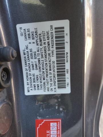 Photo 11 VIN: 2HGFC3A51JH753130 - HONDA CIVIC SI 