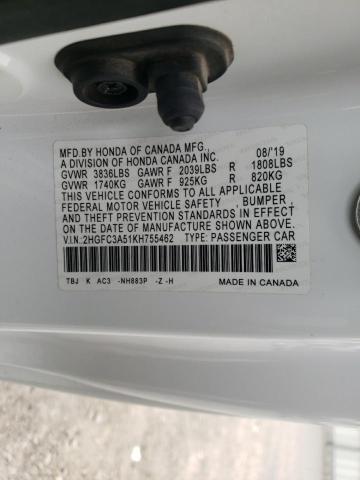 Photo 11 VIN: 2HGFC3A51KH755462 - HONDA CIVIC SI 