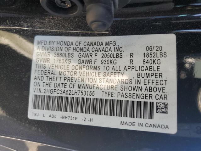 Photo 11 VIN: 2HGFC3A52LH753155 - HONDA CIVIC SI 