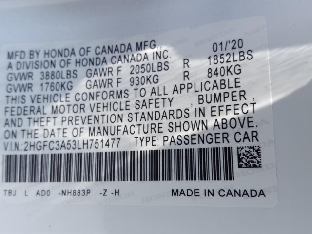 Photo 9 VIN: 2HGFC3A53LH751477 - HONDA CIVIC SI 