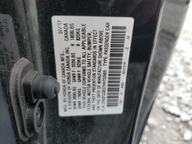 Photo 12 VIN: 2HGFC3A57HH752669 - HONDA CIVIC SI 