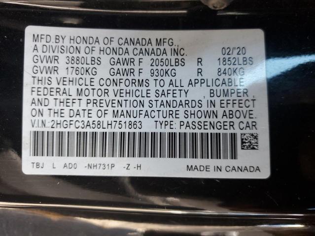 Photo 12 VIN: 2HGFC3A58LH751863 - HONDA CIVIC SI 