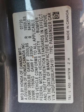 Photo 11 VIN: 2HGFC3A5XLH754151 - HONDA CIVIC SI 