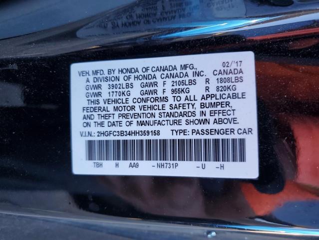 Photo 11 VIN: 2HGFC3B34HH359158 - HONDA CIVIC 