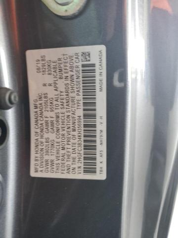 Photo 11 VIN: 2HGFC3B34KH356994 - HONDA CIVIC EX 