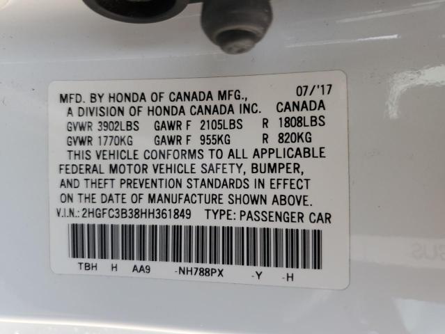 Photo 11 VIN: 2HGFC3B38HH361849 - HONDA CIVIC 