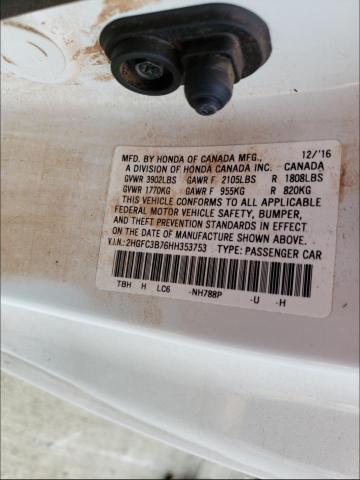 Photo 9 VIN: 2HGFC3B76HH353753 - HONDA CIVIC EXL 