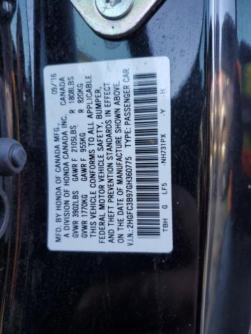 Photo 11 VIN: 2HGFC3B97GH360775 - HONDA CIVIC 