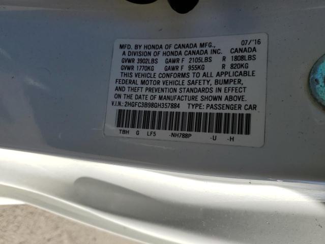 Photo 11 VIN: 2HGFC3B98GH357884 - HONDA CIVIC 