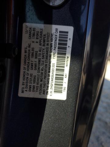 Photo 12 VIN: 2HGFC4A59JH301335 - HONDA CIVIC LX 