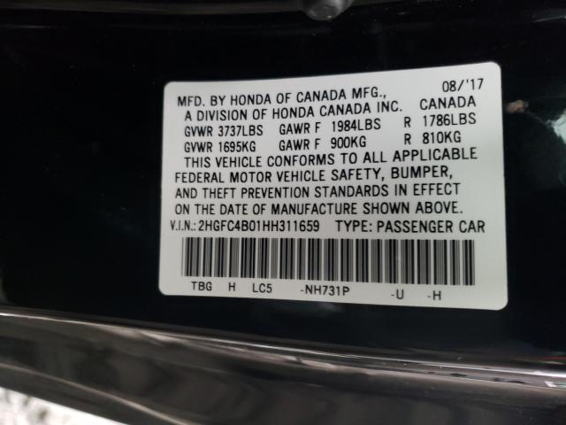 Photo 9 VIN: 2HGFC4B01HH311659 - HONDA CIVIC LX 