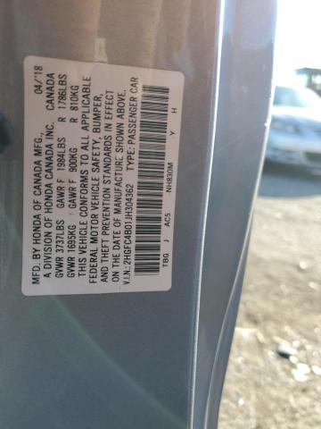 Photo 11 VIN: 2HGFC4B01JH304362 - HONDA CIVIC LX 