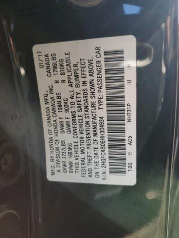 Photo 11 VIN: 2HGFC4B06HH304934 - HONDA CIVIC LX 