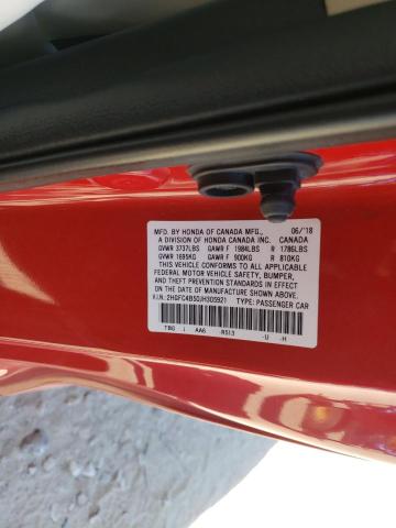 Photo 9 VIN: 2HGFC4B50JH305921 - HONDA CIVIC LX 