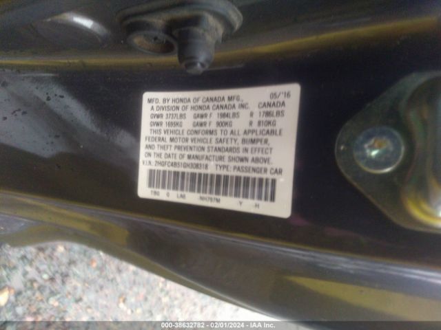 Photo 8 VIN: 2HGFC4B51GH308318 - HONDA CIVIC 