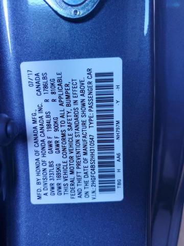 Photo 11 VIN: 2HGFC4B52HH310547 - HONDA CIVIC 