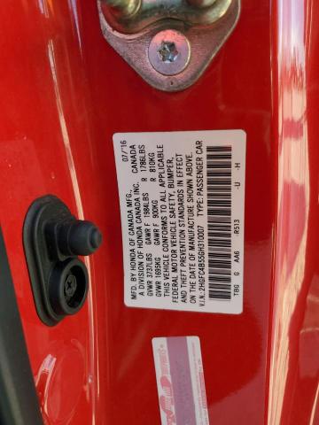 Photo 12 VIN: 2HGFC4B55GH310007 - HONDA CIVIC LX 